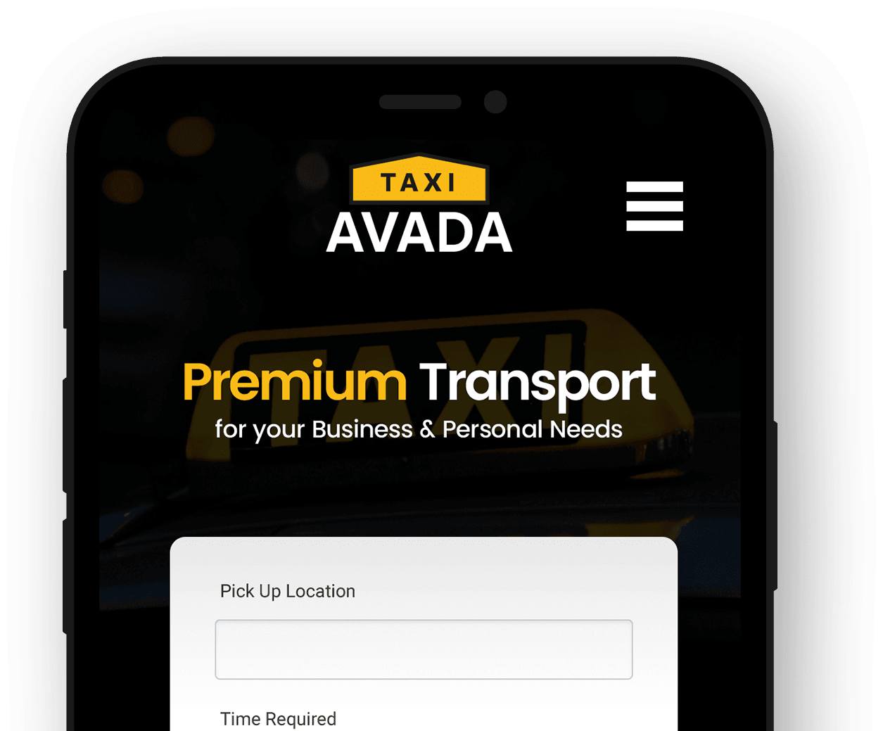 Avada Taxi App avada-taxi-app-mockup
